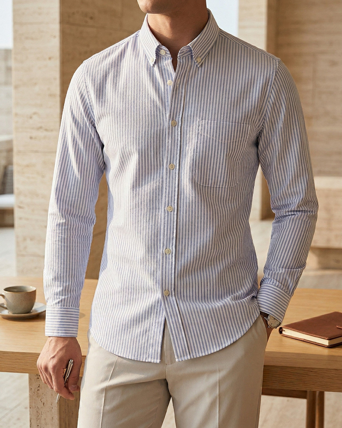 Dario Cotton Button-Down Shirt